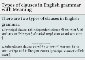 Clause Meaning in Hindi: Definition, Types and Examples (उपवाक्य)